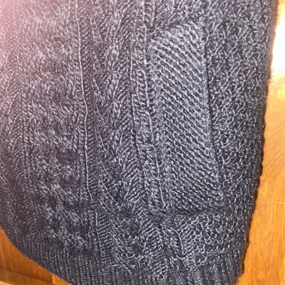 Rachel Roy black off the shoulder cable sweater women’s size small - Picture 6 of 10